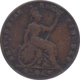 1843 FARTHING ( FINE ) - FARTHING - Cambridgeshire Coins