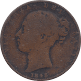 1843 FARTHING ( FINE ) - FARTHING - Cambridgeshire Coins