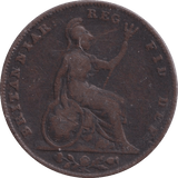 1843 FARTHING ( FINE ) - FARTHING - Cambridgeshire Coins