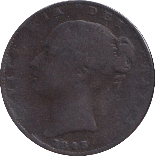 1843 FARTHING ( NF ) - FARTHING - Cambridgeshire Coins