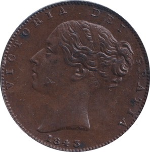 1843 FARTHING ( UNC ) - FARTHING - Cambridgeshire Coins