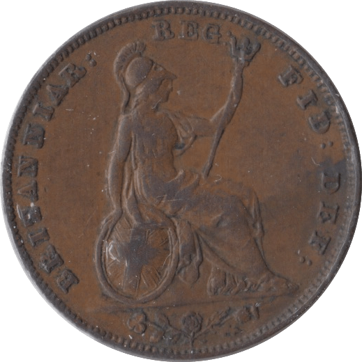 1843 FARTHING ( VF ) - Farthing - Cambridgeshire Coins