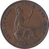1843 FARTHING ( VF ) - Farthing - Cambridgeshire Coins