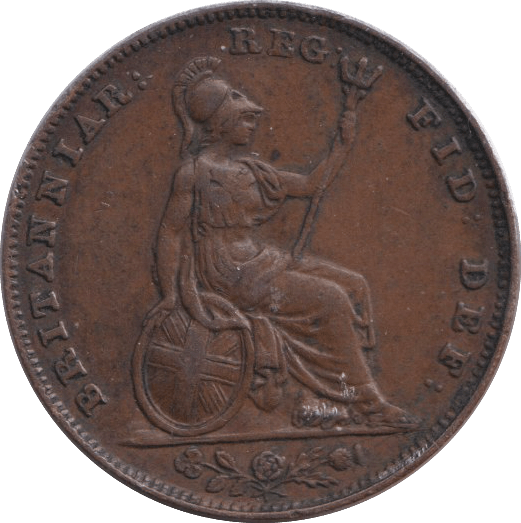 1843 FARTHING ( VF ) - FARTHING - Cambridgeshire Coins