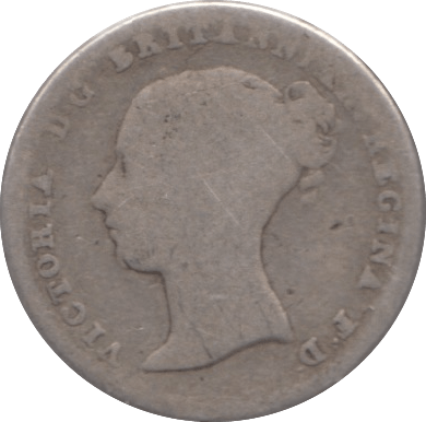 1843 FOURPENCE ( FAIR ) 3 - FOURPENCE - Cambridgeshire Coins