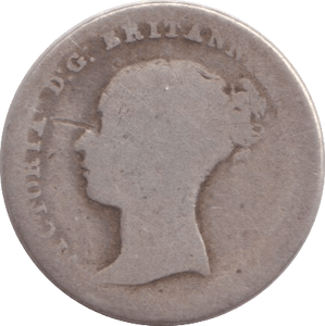 1843 FOURPENCE ( FAIR ) - SIXPENCE - Cambridgeshire Coins