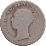 1843 FOURPENCE ( FAIR ) - SIXPENCE - Cambridgeshire Coins