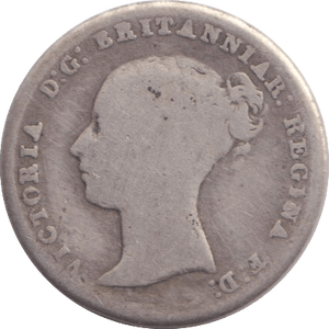 1843 FOURPENCE ( FAIR ) - SIXPENCE - Cambridgeshire Coins