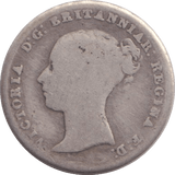 1843 FOURPENCE ( FAIR ) - SIXPENCE - Cambridgeshire Coins
