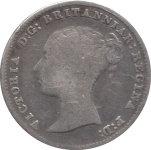 1843 FOURPENCE ( FINE ) 3 - FOURPENCE - Cambridgeshire Coins