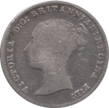 1843 FOURPENCE ( FINE ) 3 - FOURPENCE - Cambridgeshire Coins