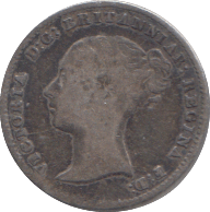 1843 FOURPENCE ( FINE ) - FOURPENCE - Cambridgeshire Coins