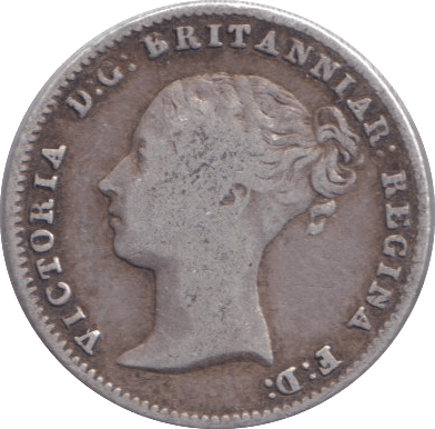 1843 FOURPENCE ( GF ) - FOURPENCE - Cambridgeshire Coins