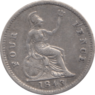 1843 FOURPENCE ( GF ) - Fourpence - Cambridgeshire Coins