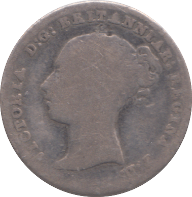 1843 FOURPENCE ( NF ) - FOURPENCE - Cambridgeshire Coins
