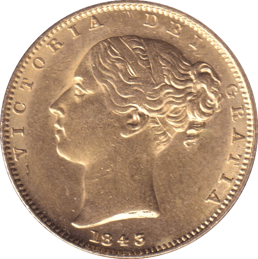 1843 GOLD SOVEREIGN ( EF ) - SOVEREIGN - Cambridgeshire Coins