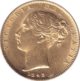 1843 GOLD SOVEREIGN ( EF ) - SOVEREIGN - Cambridgeshire Coins