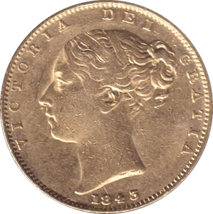 1843 GOLD SOVEREIGN ( GVF ) - SOVEREIGN - Cambridgeshire Coins
