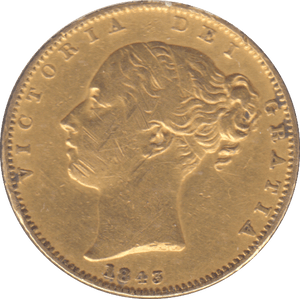 1843 GOLD SOVEREIGN ( VF ) - SOVEREIGN - Cambridgeshire Coins
