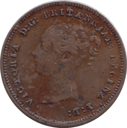 1843 HALF FARTHING ( AUNC ) - Half Farthing - Cambridgeshire Coins