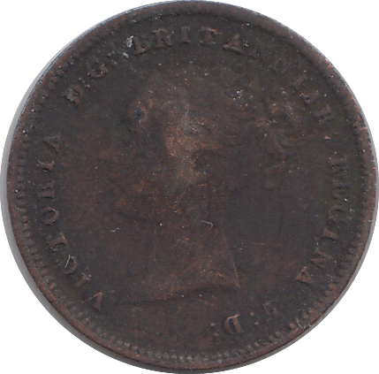 1843 HALF FARTHING F68 ( FINE ) - HALF FARTHING - Cambridgeshire Coins