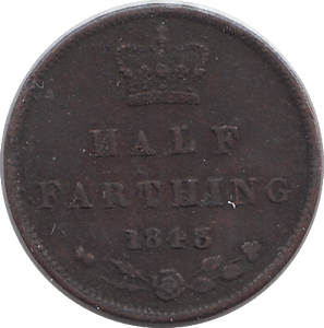 1843 HALF FARTHING F68 ( FINE ) - HALF FARTHING - Cambridgeshire Coins