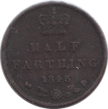 1843 HALF FARTHING F68 ( FINE ) - HALF FARTHING - Cambridgeshire Coins