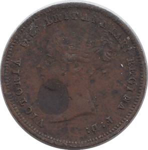 1843 HALF FARTHING F69 ( FINE ) - HALF FARTHING - Cambridgeshire Coins
