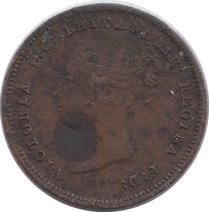 1843 HALF FARTHING F69 ( FINE ) - HALF FARTHING - Cambridgeshire Coins
