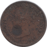 1843 HALF FARTHING F69 ( FINE ) - HALF FARTHING - Cambridgeshire Coins