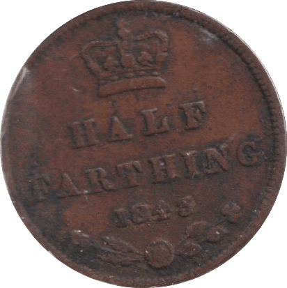 1843 HALF FARTHING ( FINE ) - HALF FARTHING - Cambridgeshire Coins