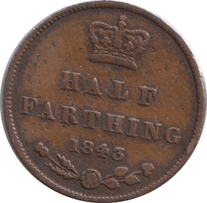 1843 HALF FARTHING ( GF ) - HALF FARTHING - Cambridgeshire Coins