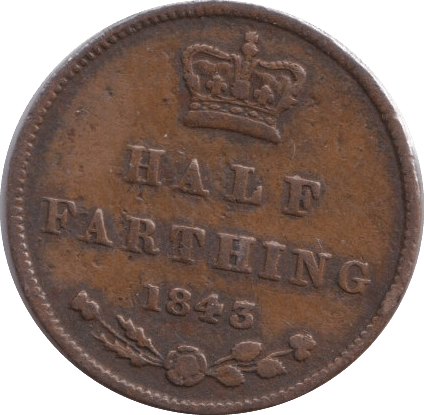 1843 HALF FARTHING ( GF ) - HALF FARTHING - Cambridgeshire Coins
