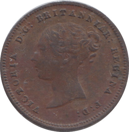 1843 HALF FARTHING ( GVF ) - HALF FARTHING - Cambridgeshire Coins