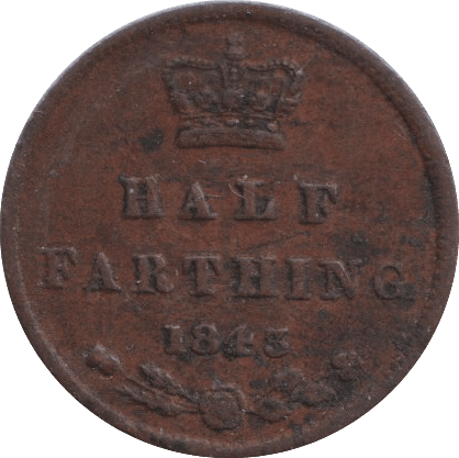1843 HALF FARTHING ( VF ) - HALF FARTHING - Cambridgeshire Coins