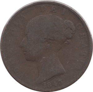 1843 HALFPENNY ( FAIR ) - Halfpenny - Cambridgeshire Coins