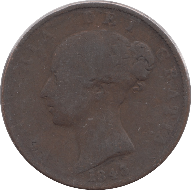 1843 HALFPENNY ( FAIR ) - Halfpenny - Cambridgeshire Coins