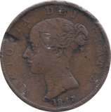 1843 HALFPENNY ( FINE ) - HALFPENNY - Cambridgeshire Coins