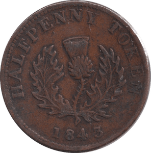 1843 HALFPENNY - HALFPENNY - Cambridgeshire Coins