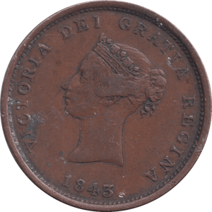 1843 NEW BRUNSWICK PENNY TOKEN - PENNY TOKEN - Cambridgeshire Coins
