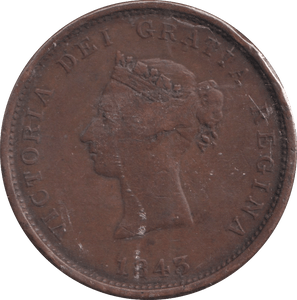 1843 PENNY NEW BRUNSWICK - PENNY - Cambridgeshire Coins