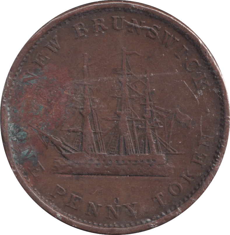 1843 PENNY NEW BRUNSWICK - PENNY - Cambridgeshire Coins