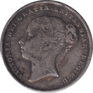 1843 SHILLING ( FINE ) - SHILLING - Cambridgeshire Coins