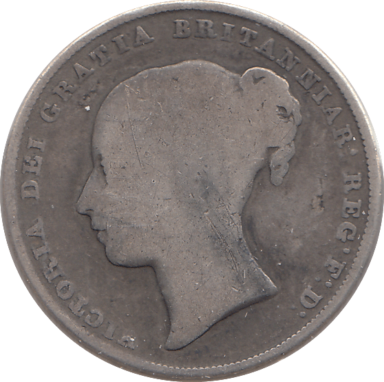 1843 SHILLING ( NF ) - SHILLING - Cambridgeshire Coins
