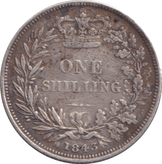 1843 SHILLING ( VF ) - Shilling - Cambridgeshire Coins