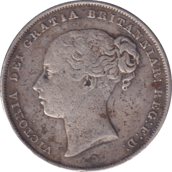 1843 SHILLING ( VF ) - Shilling - Cambridgeshire Coins
