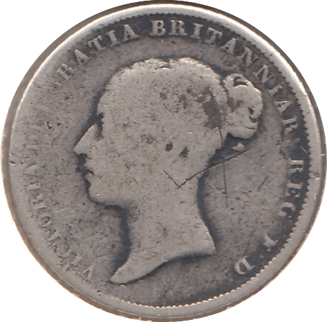 1843 SIXPENCE ( FAIR ) - SIXPENCE - Cambridgeshire Coins