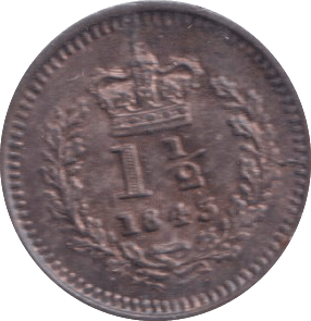 1843 THREE HALF PENCE ( AUNC ) - THREE HALF PENCE - Cambridgeshire Coins
