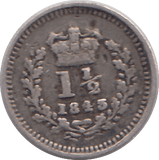 1843 THREE HALF PENCE F67 ( FINE ) - THREE HALF PENCE - Cambridgeshire Coins