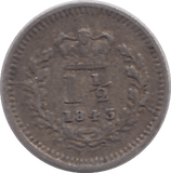 1843 THREE HALF PENCE F72 ( FINE ) - THREE HALF PENCE - Cambridgeshire Coins